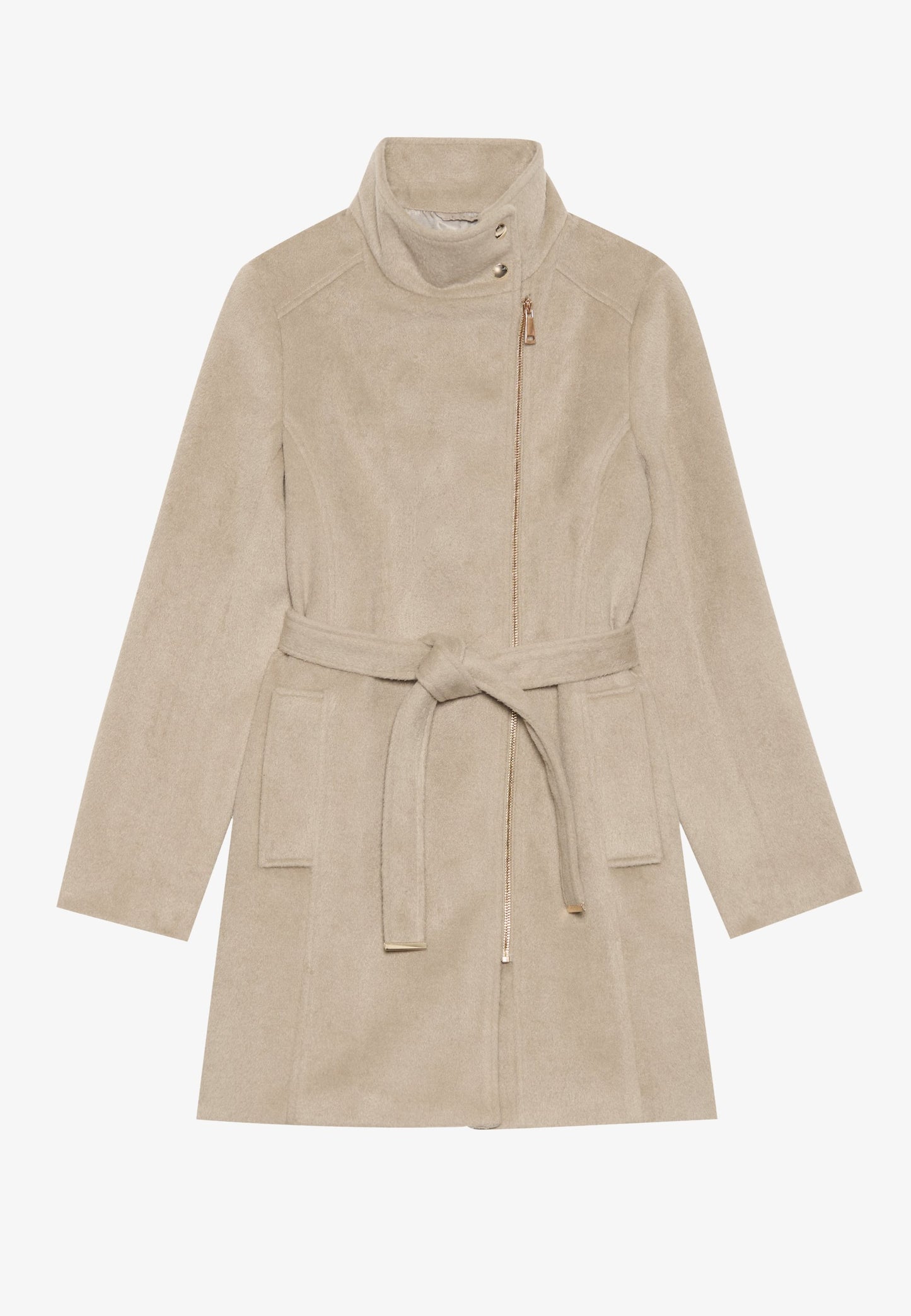 Anna Field Short Coat - Stone