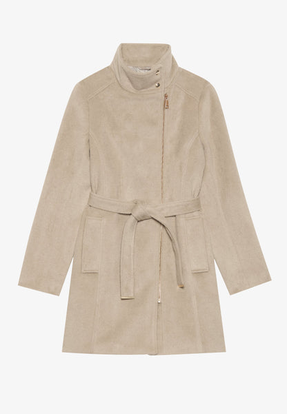 Anna Field Short Coat - Stone