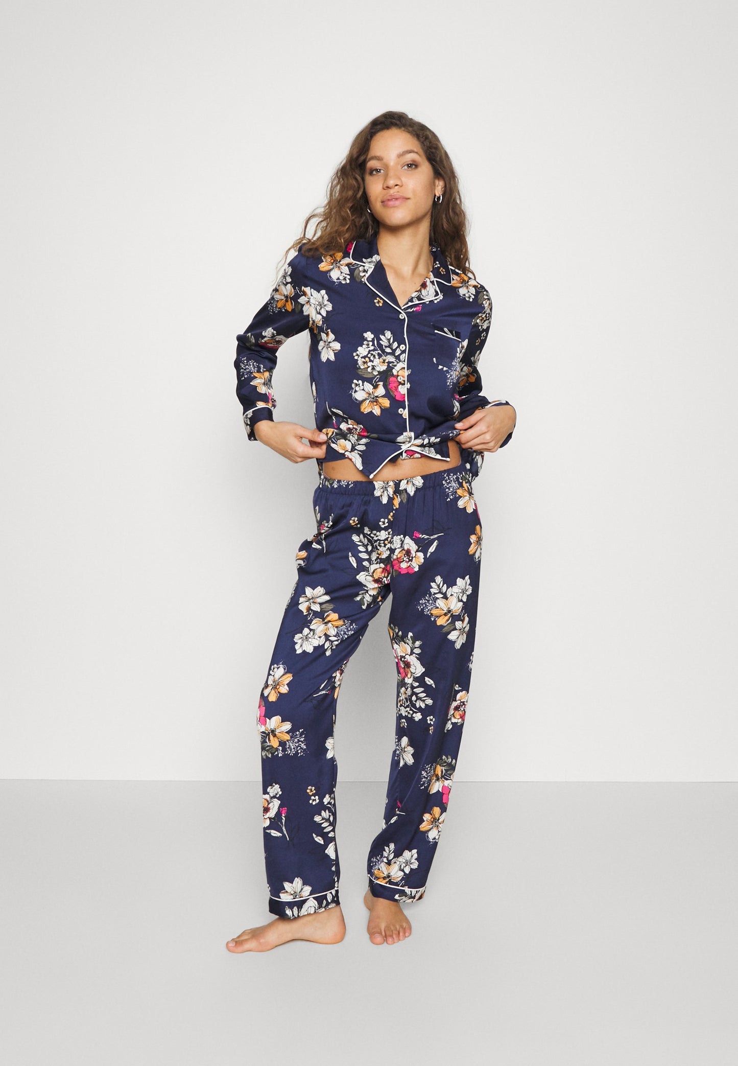 Anna Field Set - Pyjamas - Dark Blue