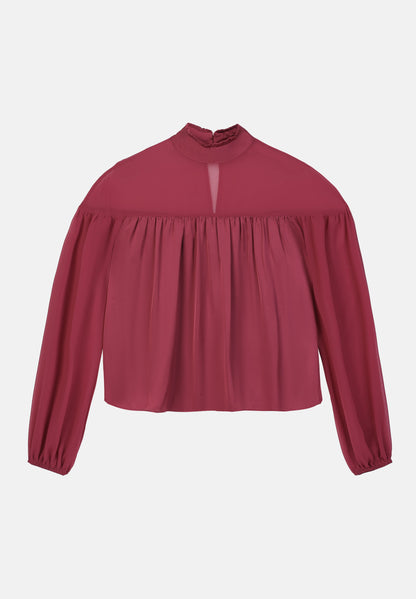 Anna Field Blouse - Wine