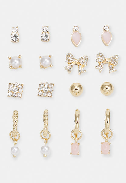 Anna Field 8 PACK - Earrings - Gold-coloured
