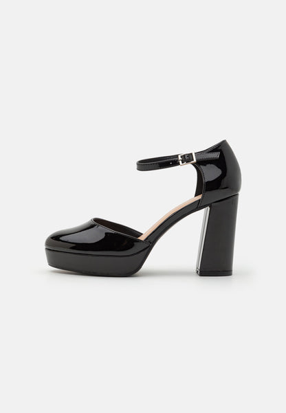 Anna Field Platform Heels - Gold