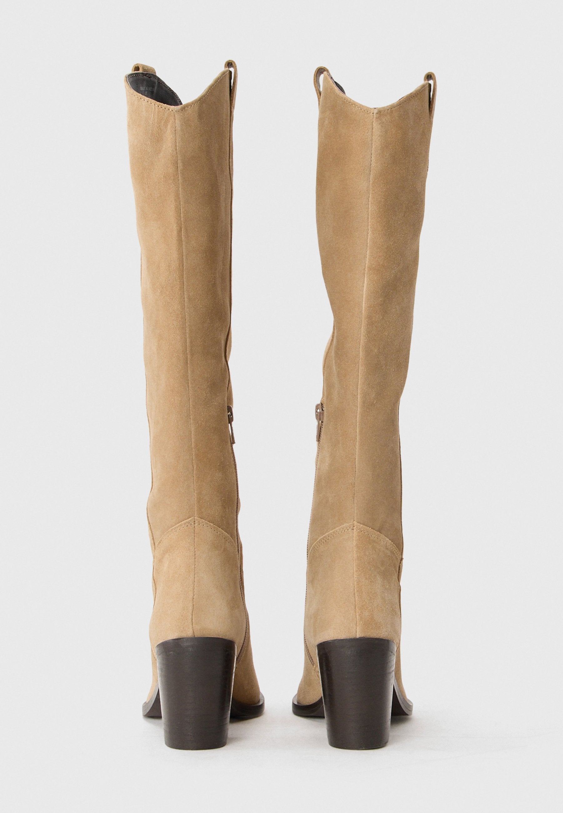 Anna Field LEATHER - High Heeled Boots - Beige