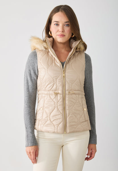 Anna Field Waistcoat - Taupe