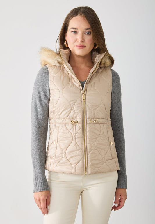 Anna Field Waistcoat - Taupe