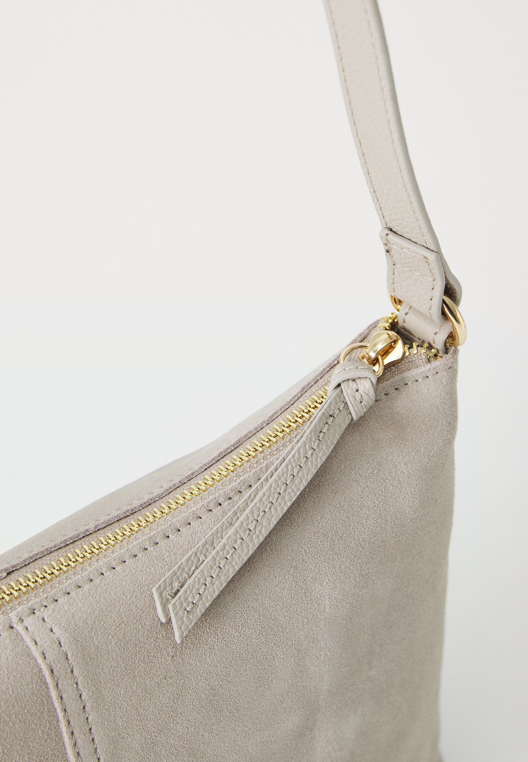 Anna Field LEATHER - Cross Body Bag - Soft Taupe