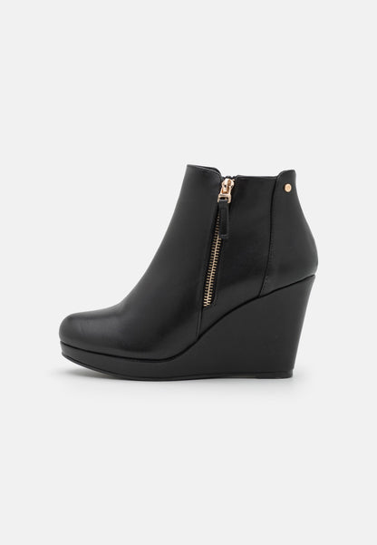  Platform Ankle Boots - Black