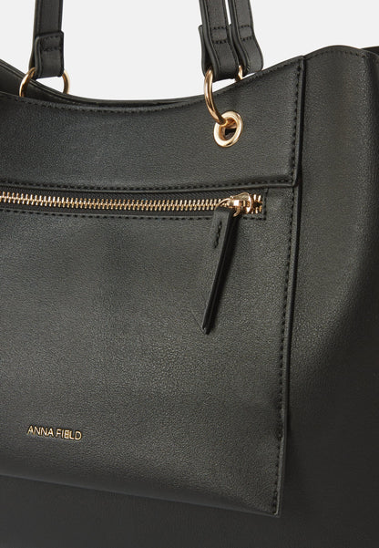 Anna Field Tote Bag - Black