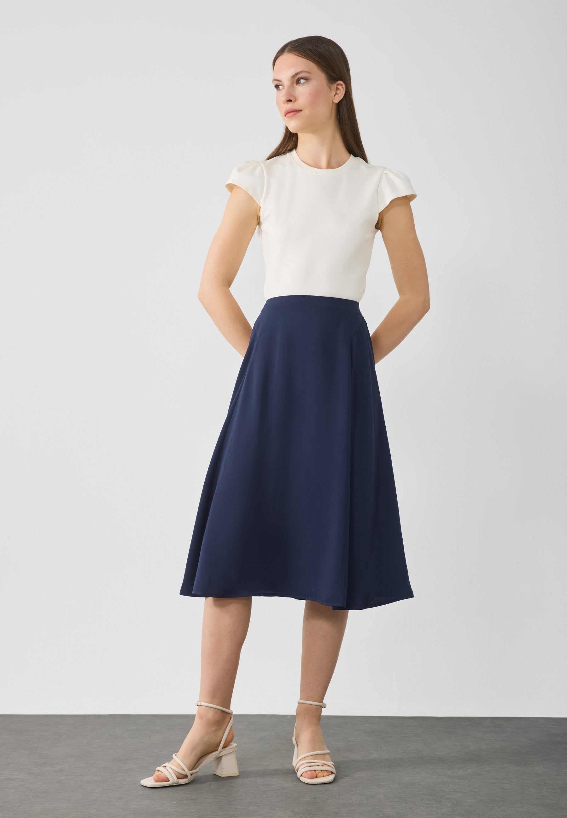 Anna Field A-line Skirt - Blue