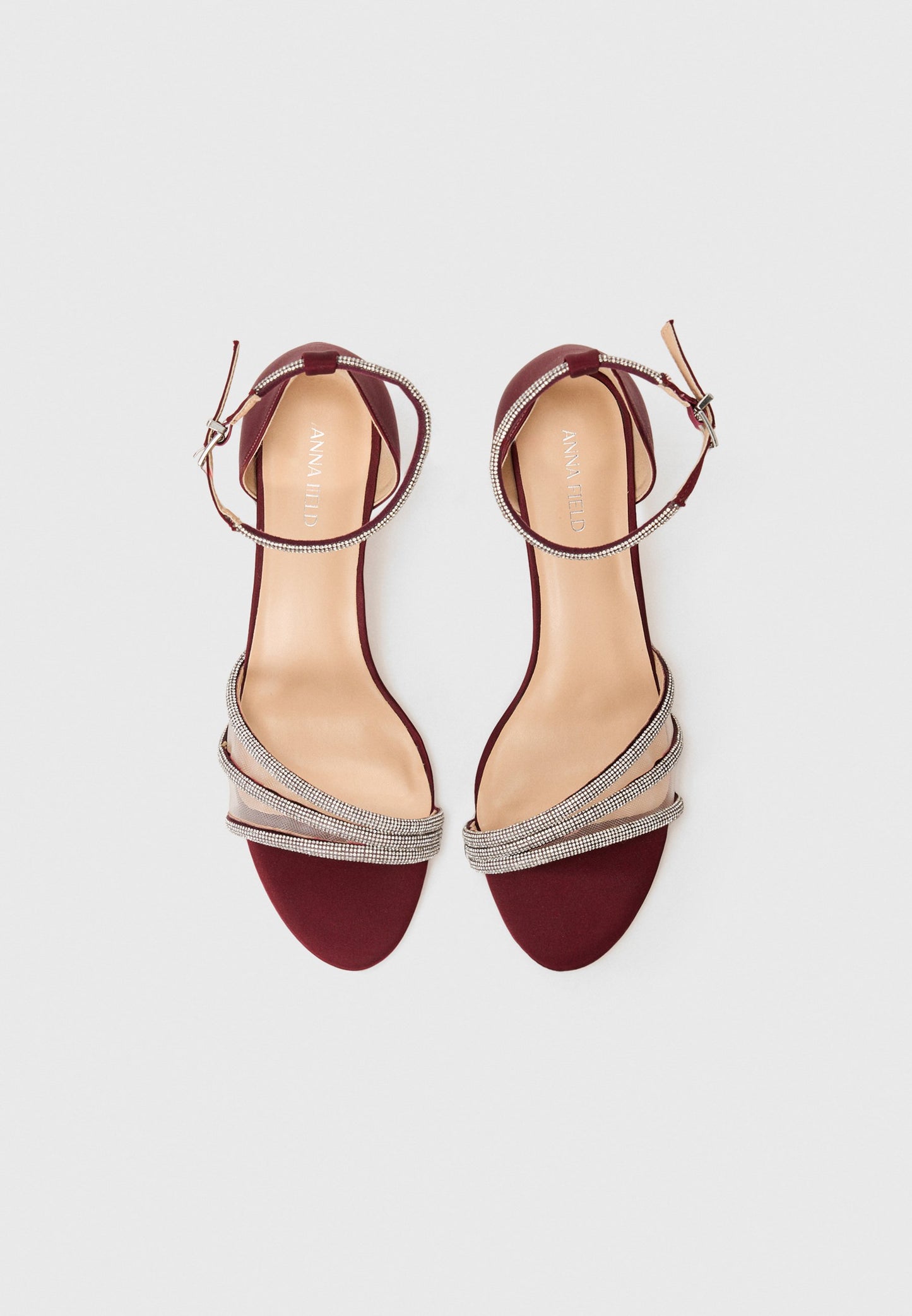 Anna Field Ankle Cuff Sandals - Bordeaux
