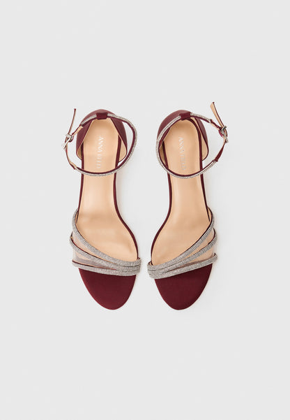Anna Field Ankle Cuff Sandals - Bordeaux