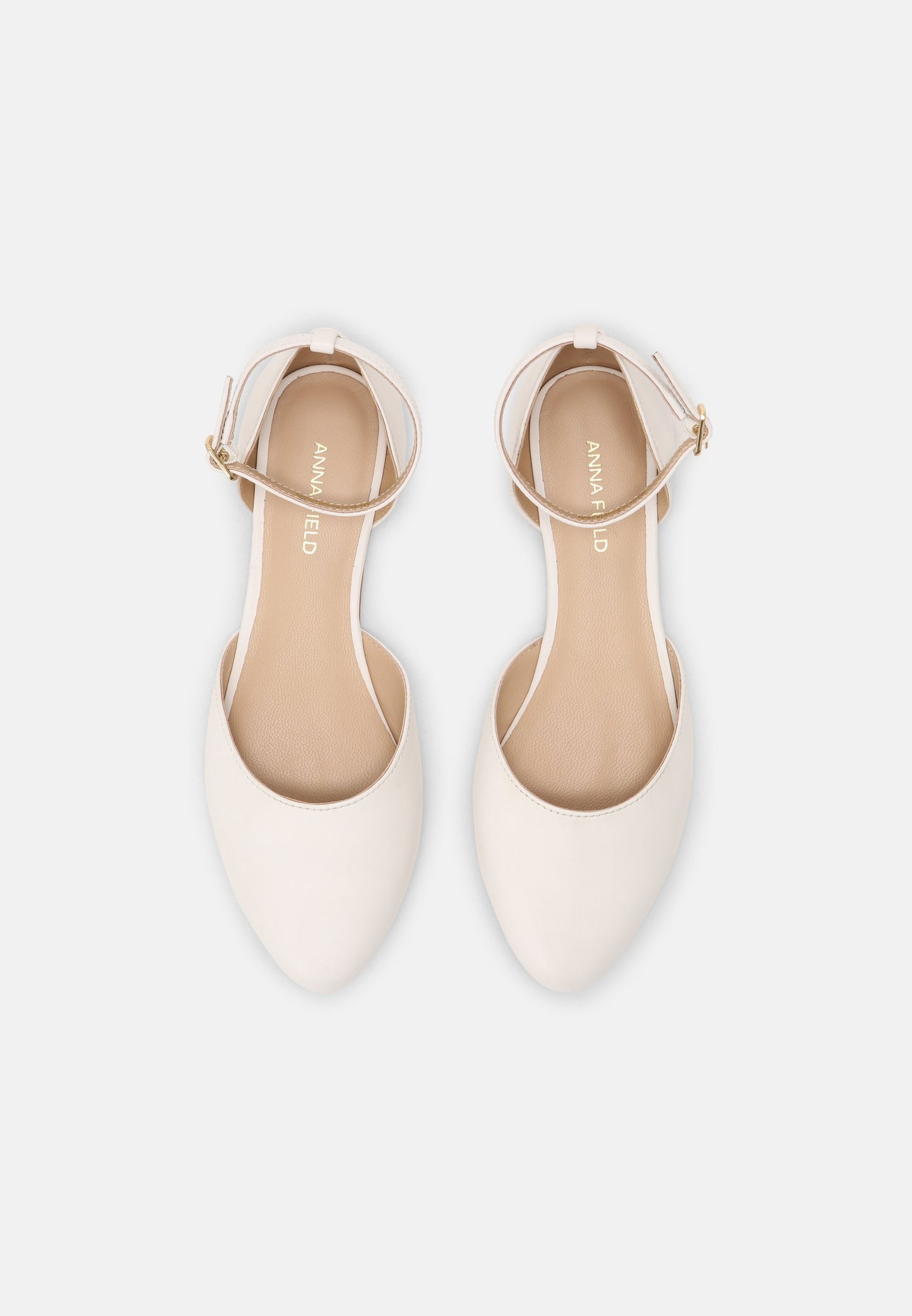  Leather - Ankle Strap Ballet Pumps