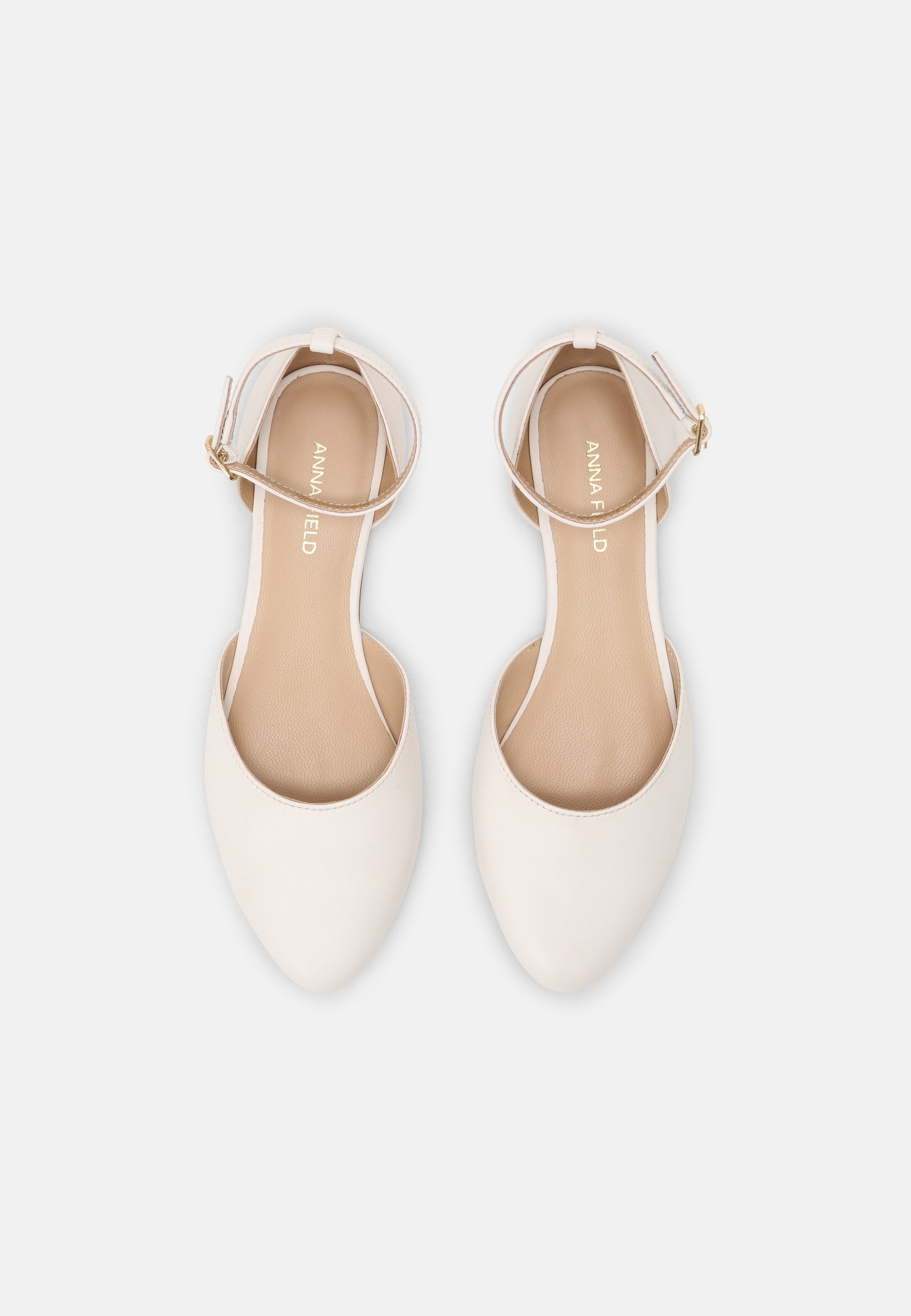  Leather - Ankle Strap Ballet Pumps