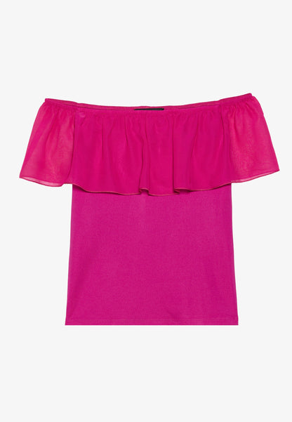 Anna Field Print T-shirt - Festival Fuchsia