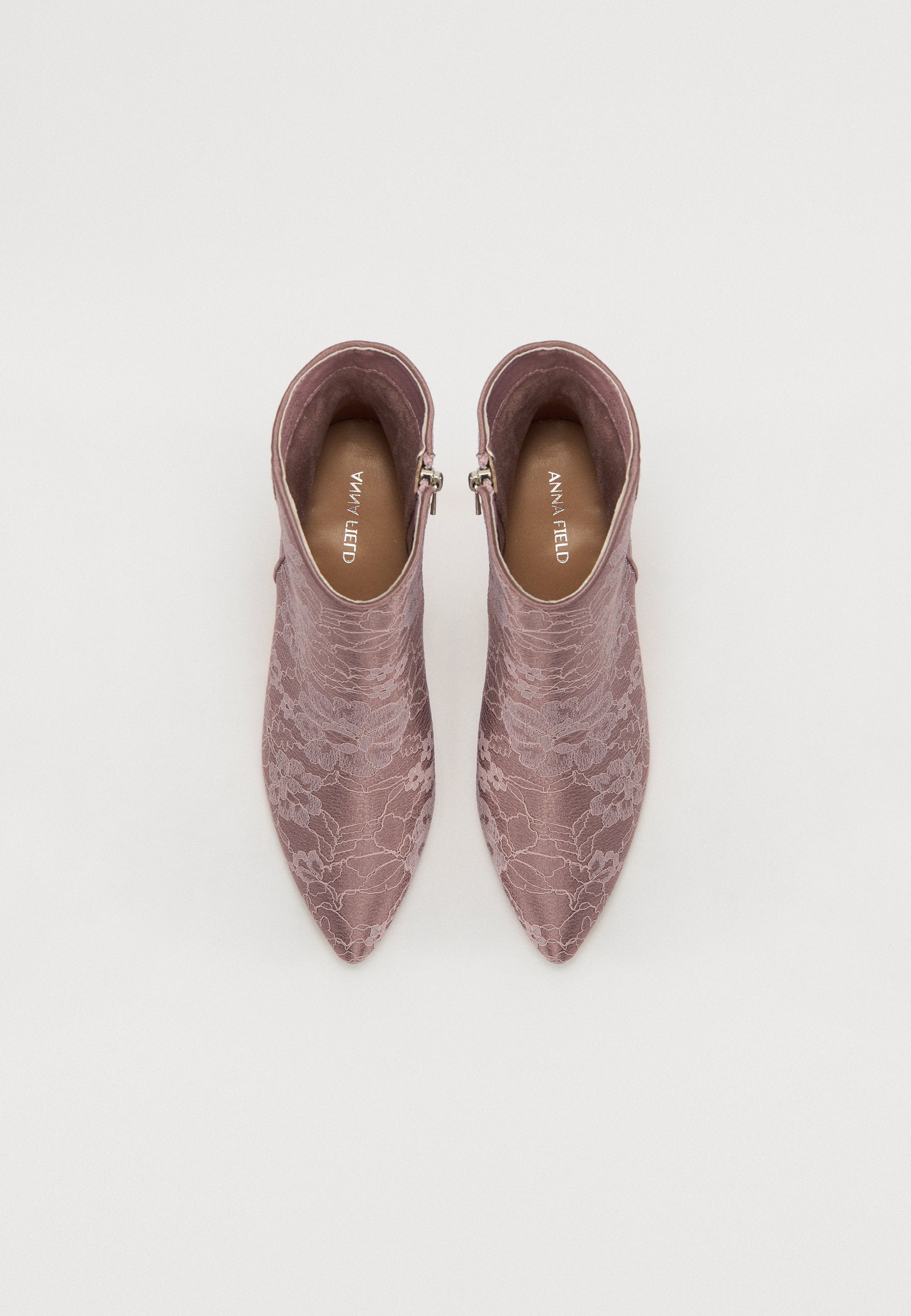 Anna Field High Heeled Ankle Boots - Pink