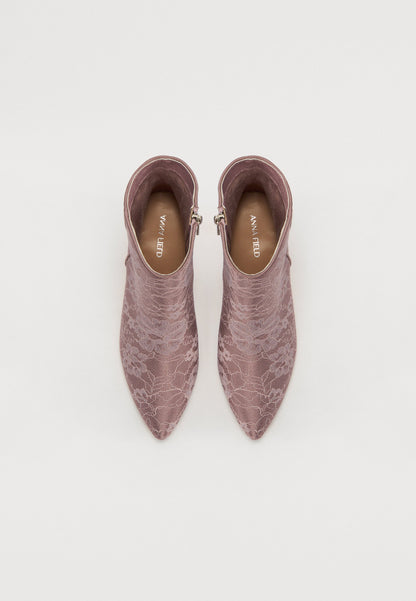Anna Field High Heeled Ankle Boots - Pink