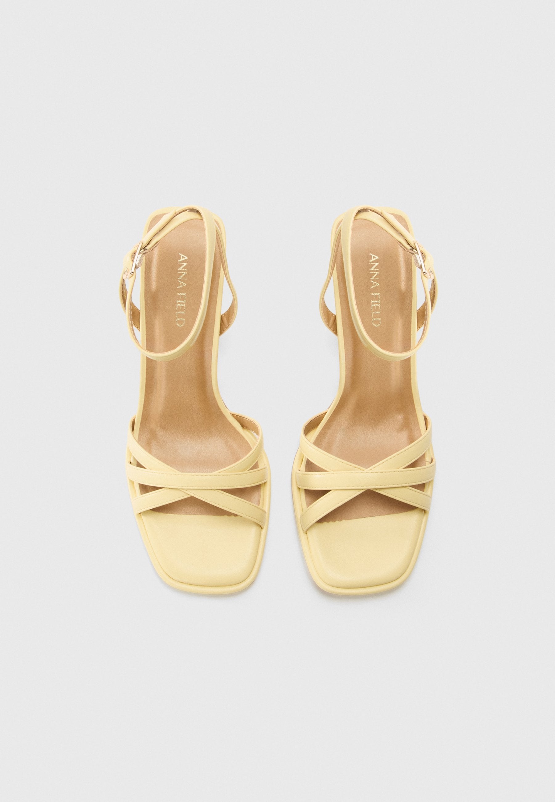 Anna Field Ankle Cuff Sandals - Light Yellow
