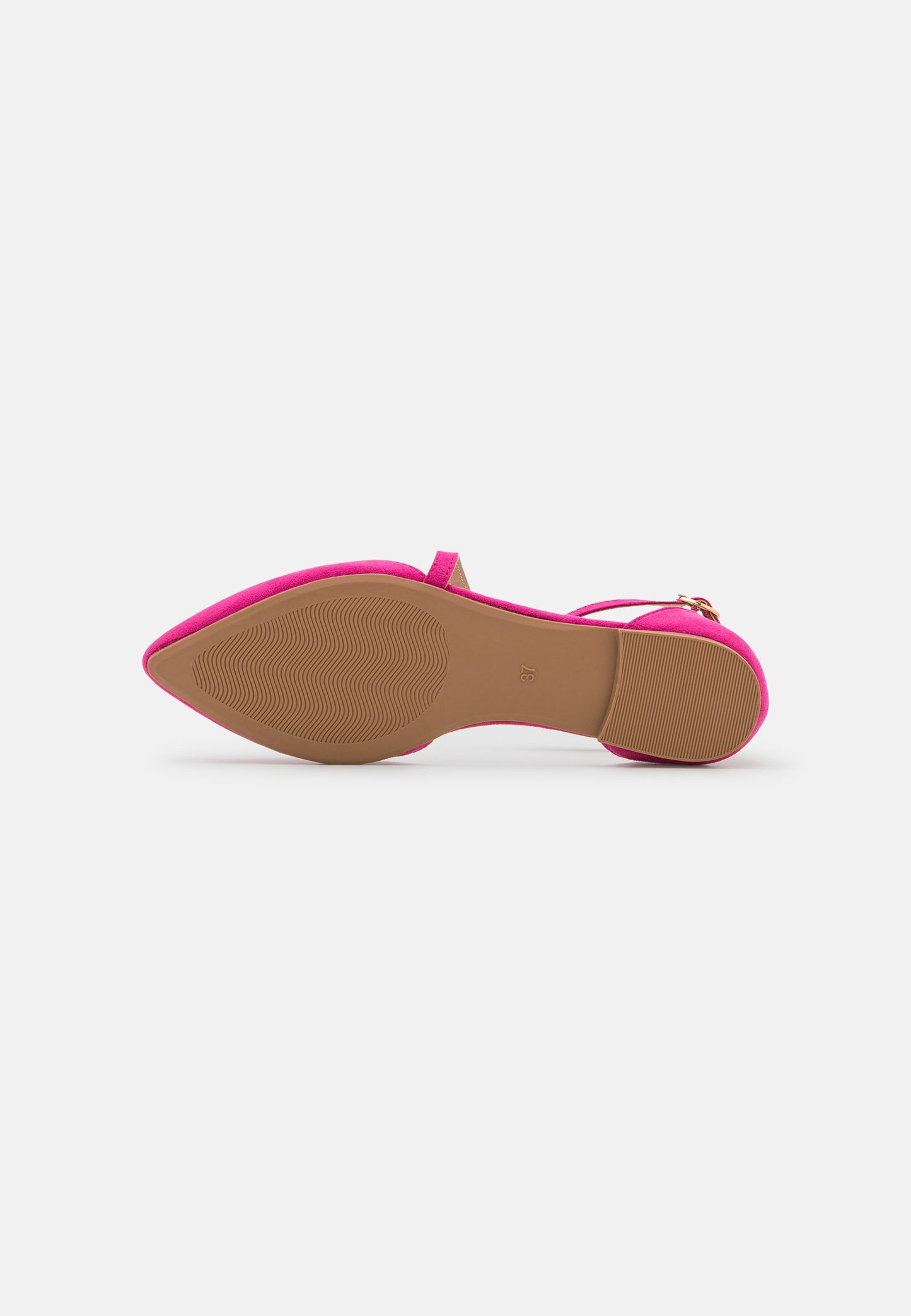  Ankle Strap Ballet Pumps - Pink