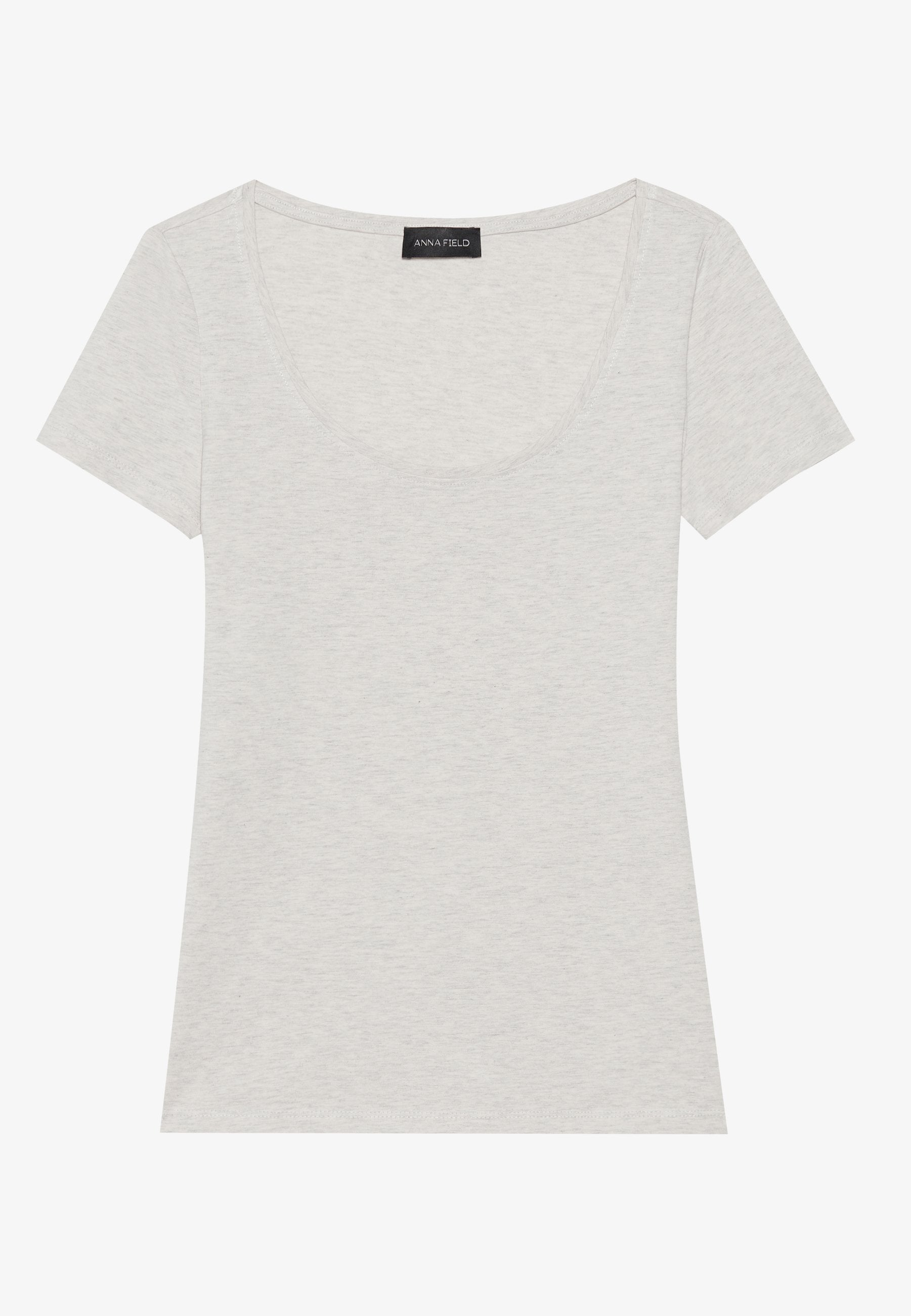 Anna Field 5 PACK - Basic T-shirt - Chocolate Torte/cub/warm Taupe/light Beige/egret