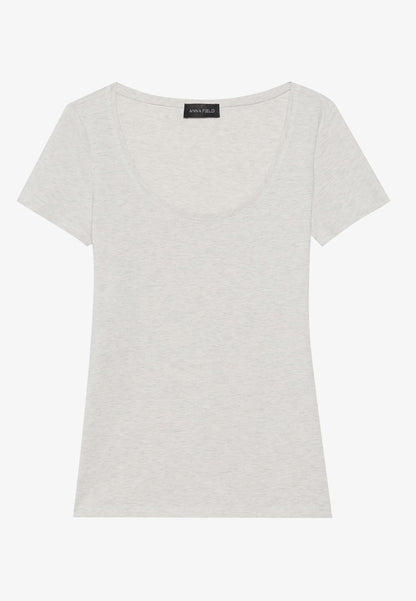 Anna Field 5 PACK - Basic T-shirt - Chocolate Torte/cub/warm Taupe/light Beige/egret