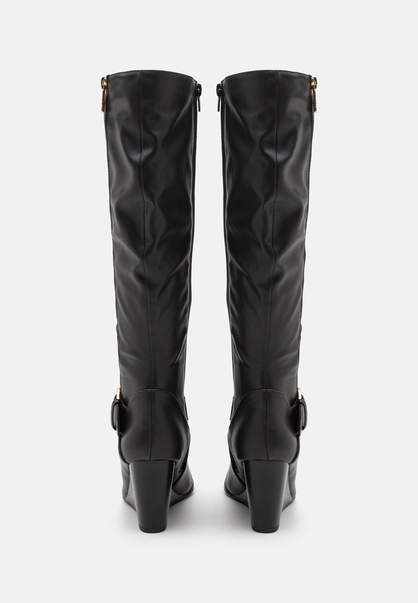 Anna Field Wedge Boots - Black