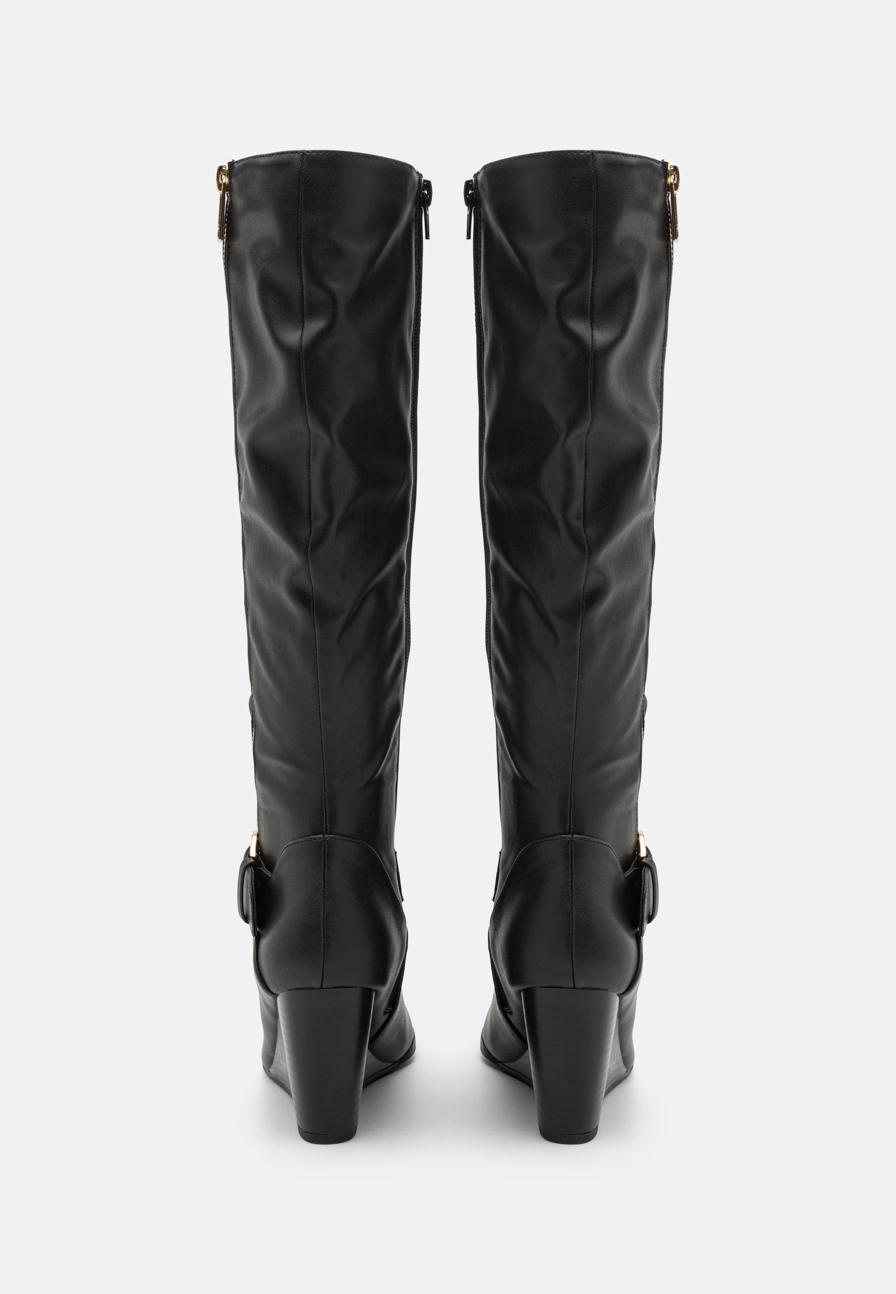 Anna Field Wedge Boots - Black