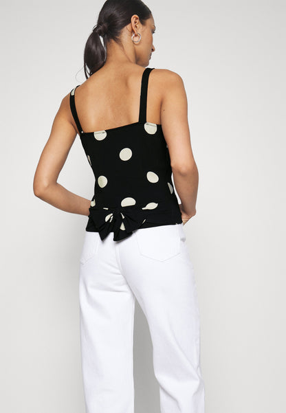 Anna Field Top - Black/White