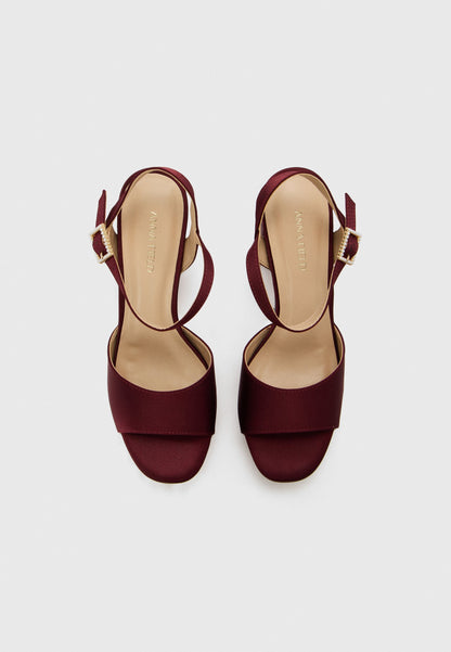 Anna Field Platform Sandals - Bordeaux