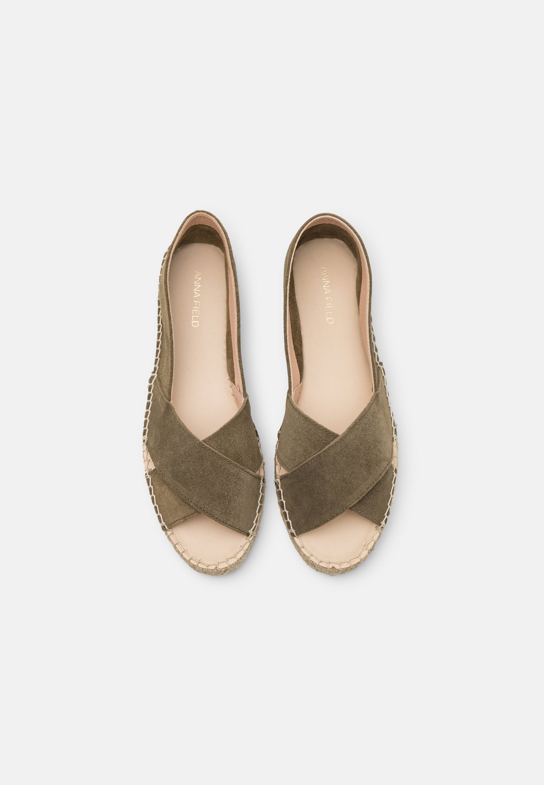Anna Field Leather - Peeptoe Ballet Pumps