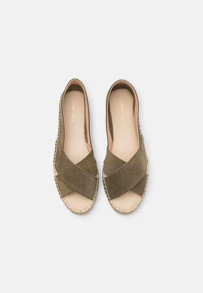 Anna Field Leather - Peeptoe Ballet Pumps