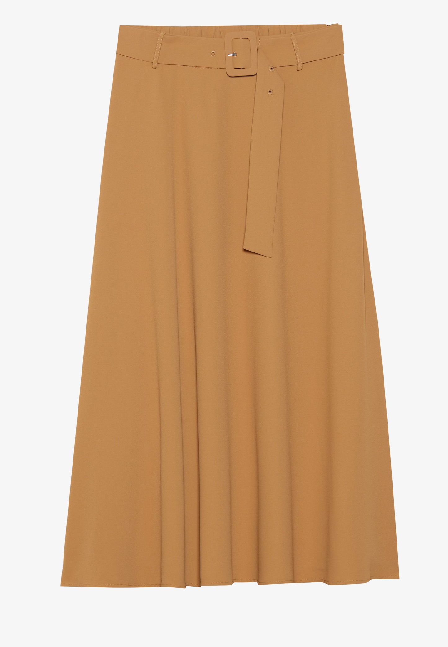 Anna Field A-line Skirt - Rust Brown