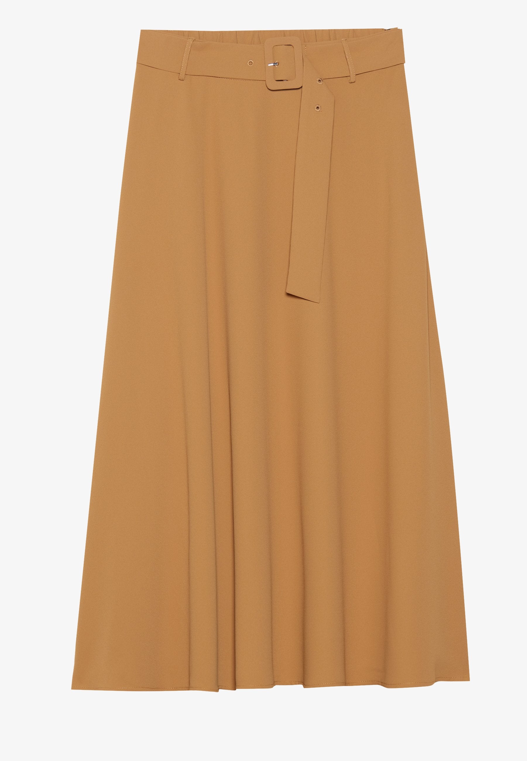 Anna Field A-line Skirt - Rust Brown