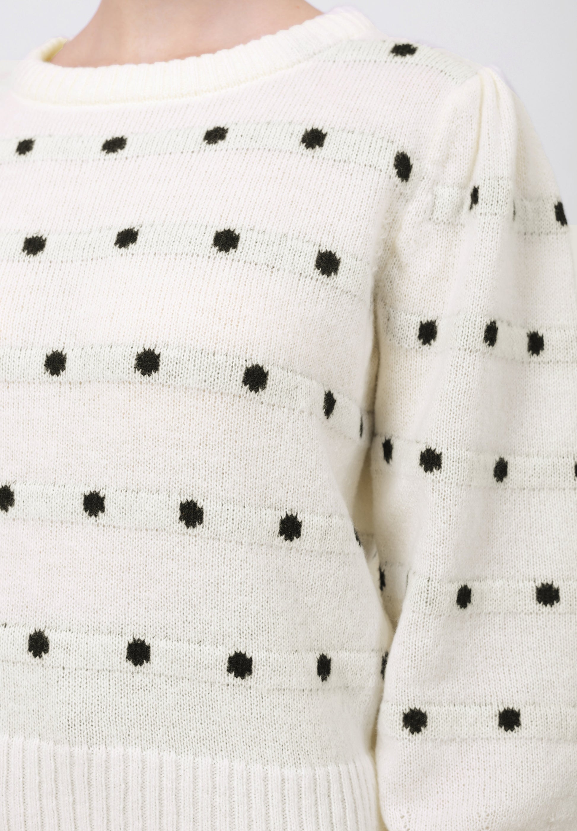 Anna Field Jumper - Ecru/black