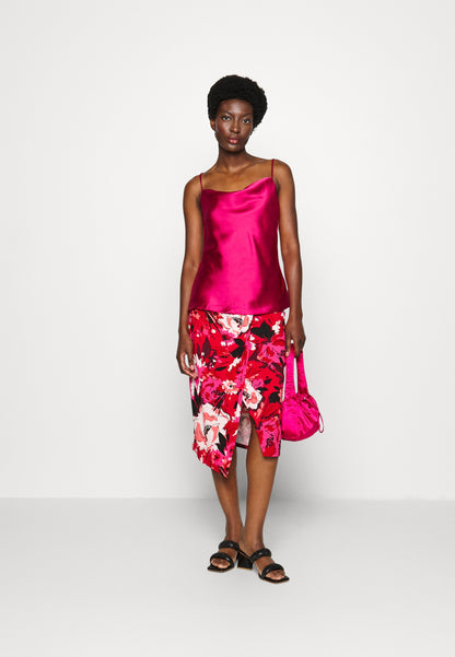 Anna Field Front Knot Midi Skirt - Pencil Skirt - Pink