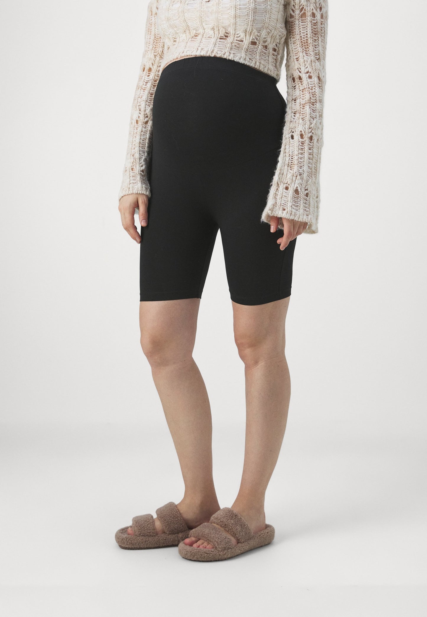  2 PACK - Leggings - Trousers - Black/beige