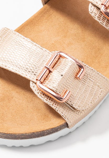 Anna Field Slippers - Rose Gold