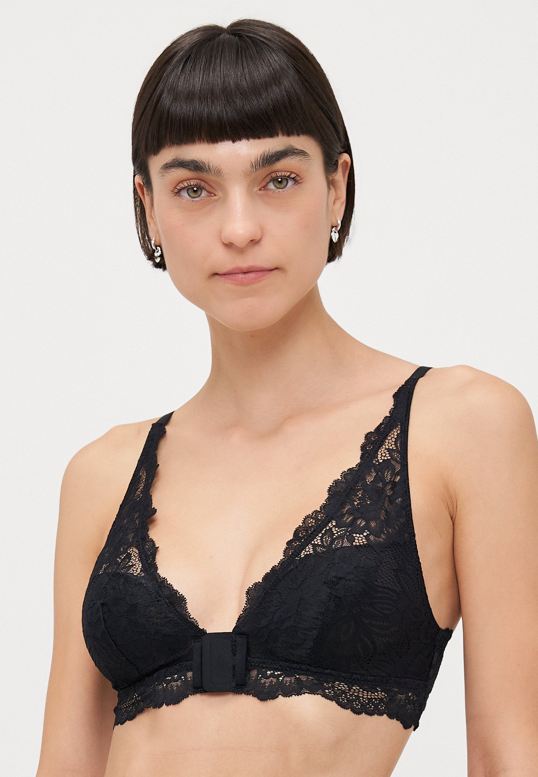 Anna Field ADAPTIVE FRONT CLOSURE BRA 2 PACK - Triangle Bra - Black