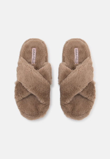 Anna Field Slippers - Taupe