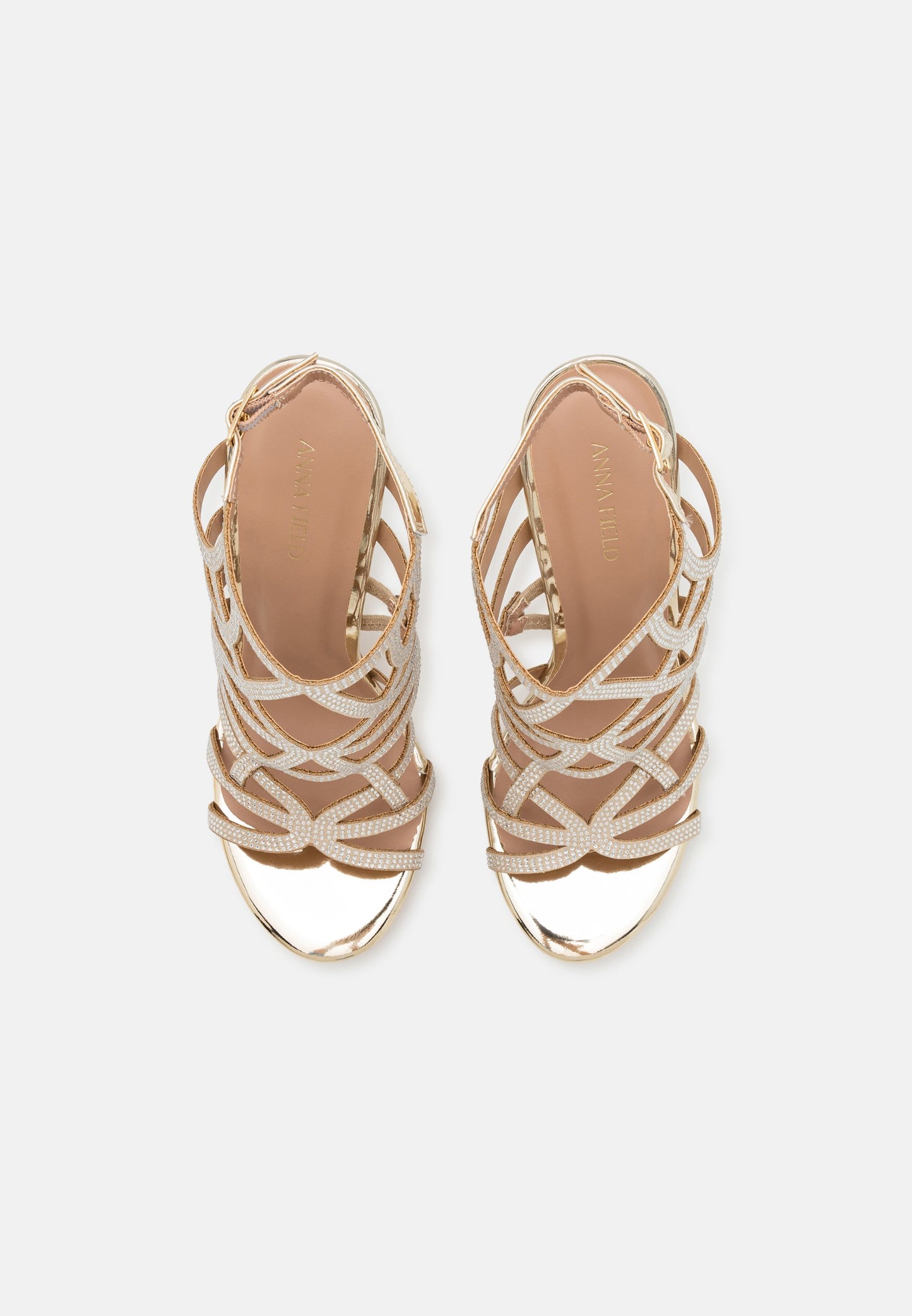 Anna Field High Heeled Sandals - Gold