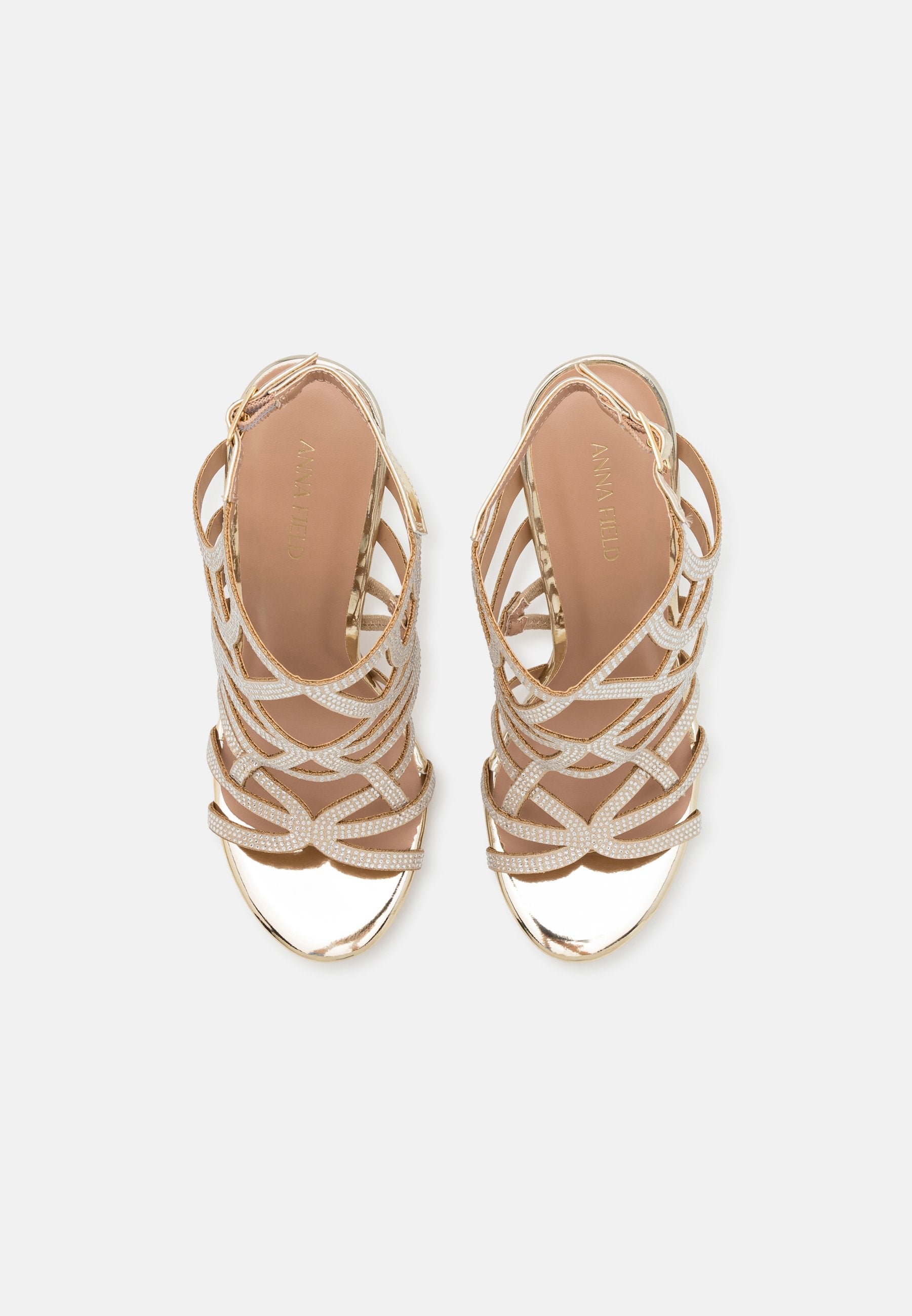 Anna Field High Heeled Sandals - Gold