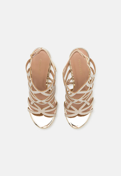 Anna Field High Heeled Sandals - Gold