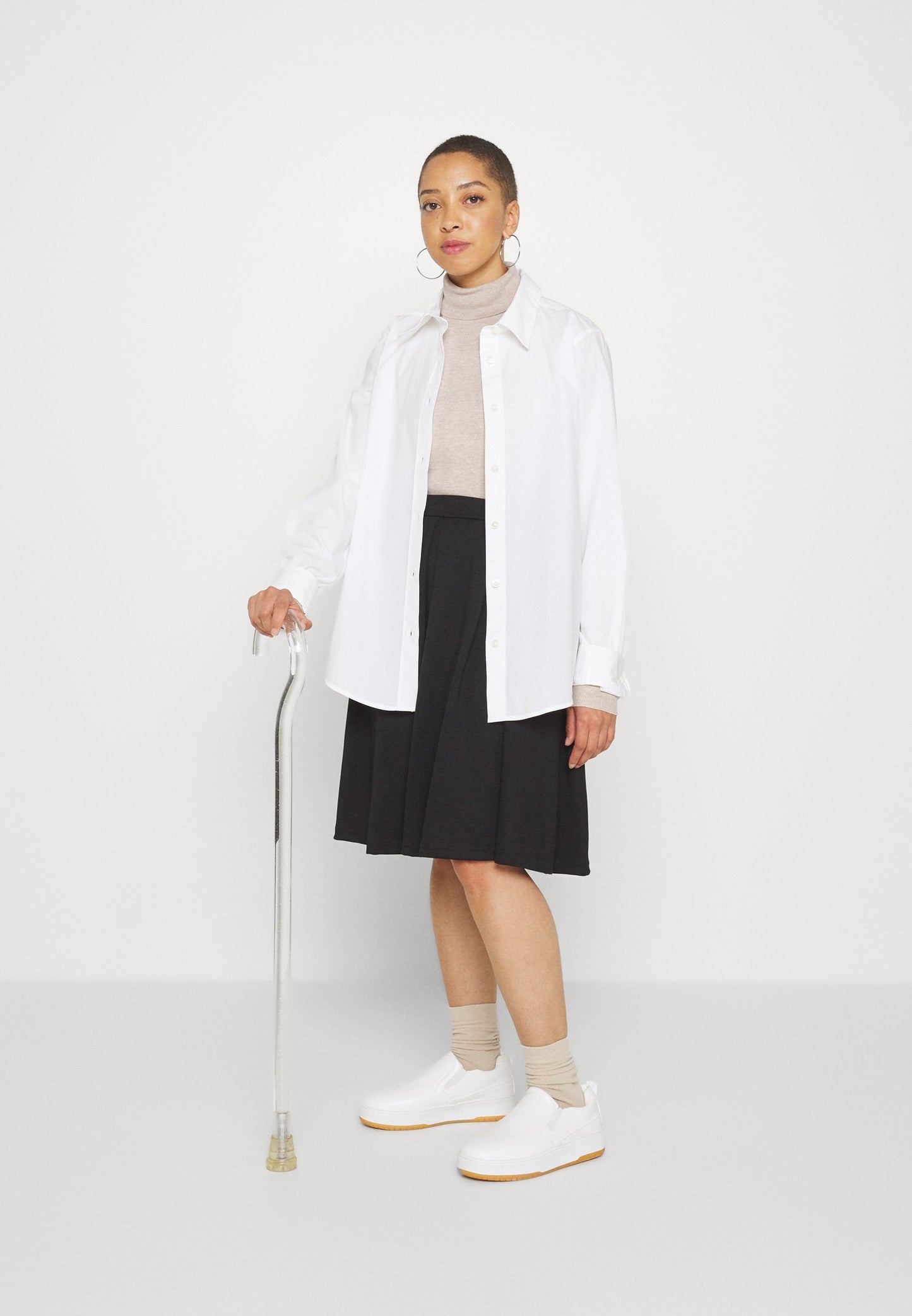 Anna Field Pleated Skirt - Black
