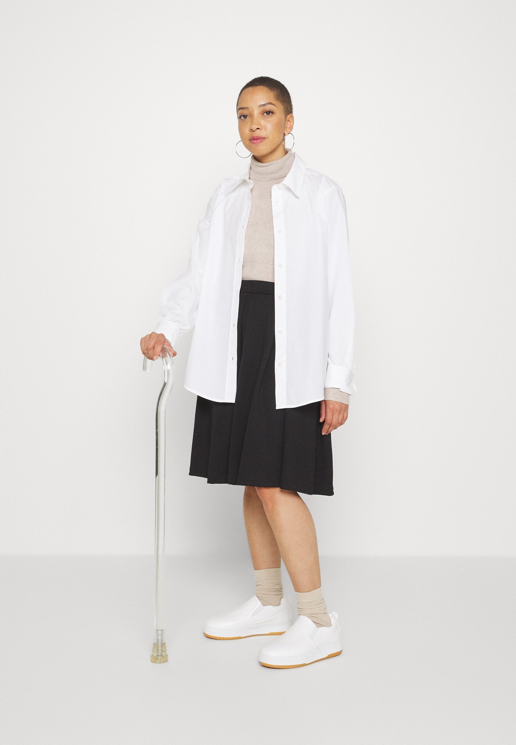 Anna Field Pleated Skirt - Black