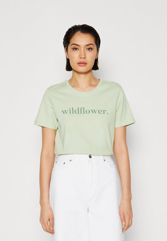 Anna Field Print T-Shirt - Green
