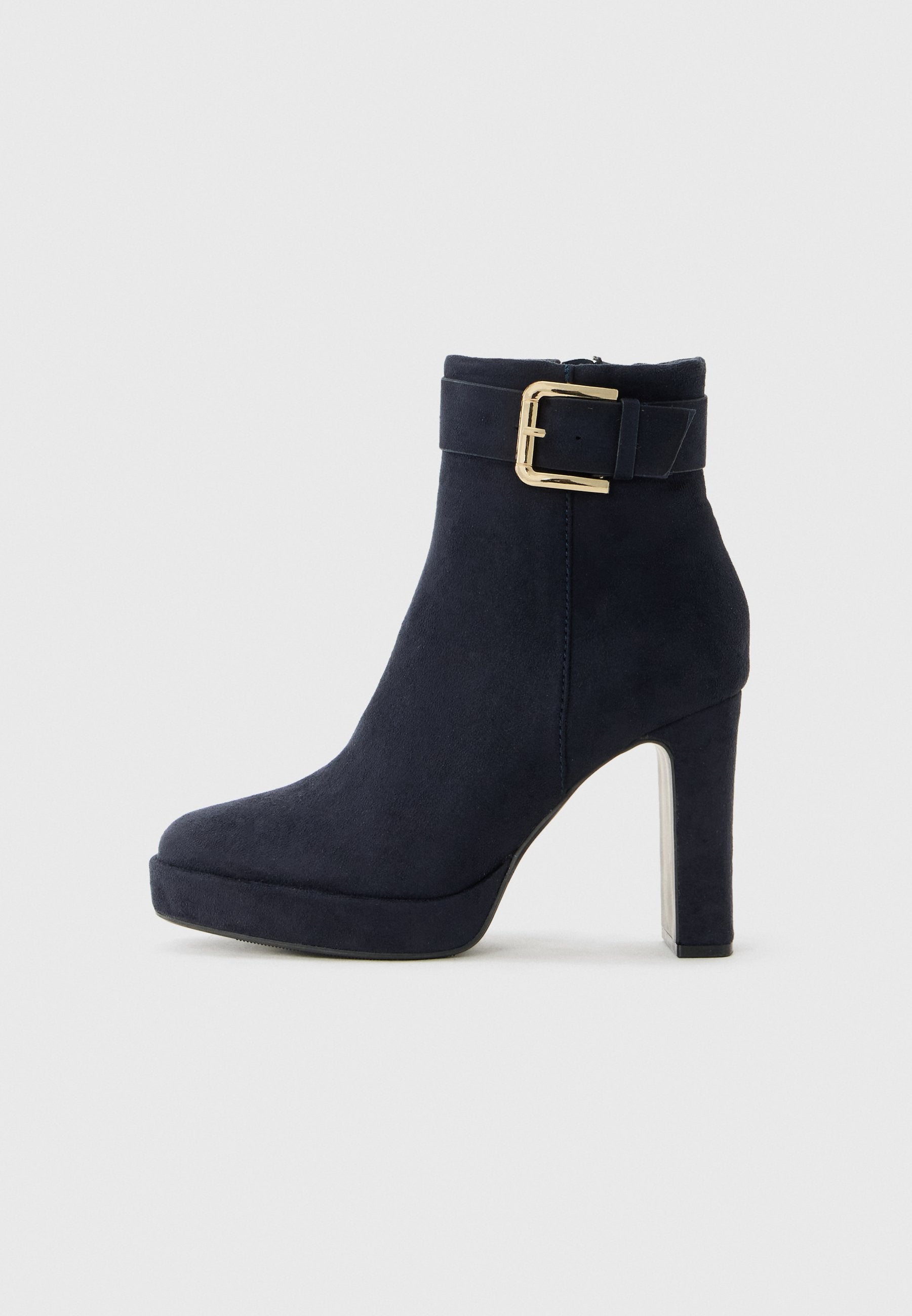 Anna Field High Heeled Ankle Boots - Dark Blue