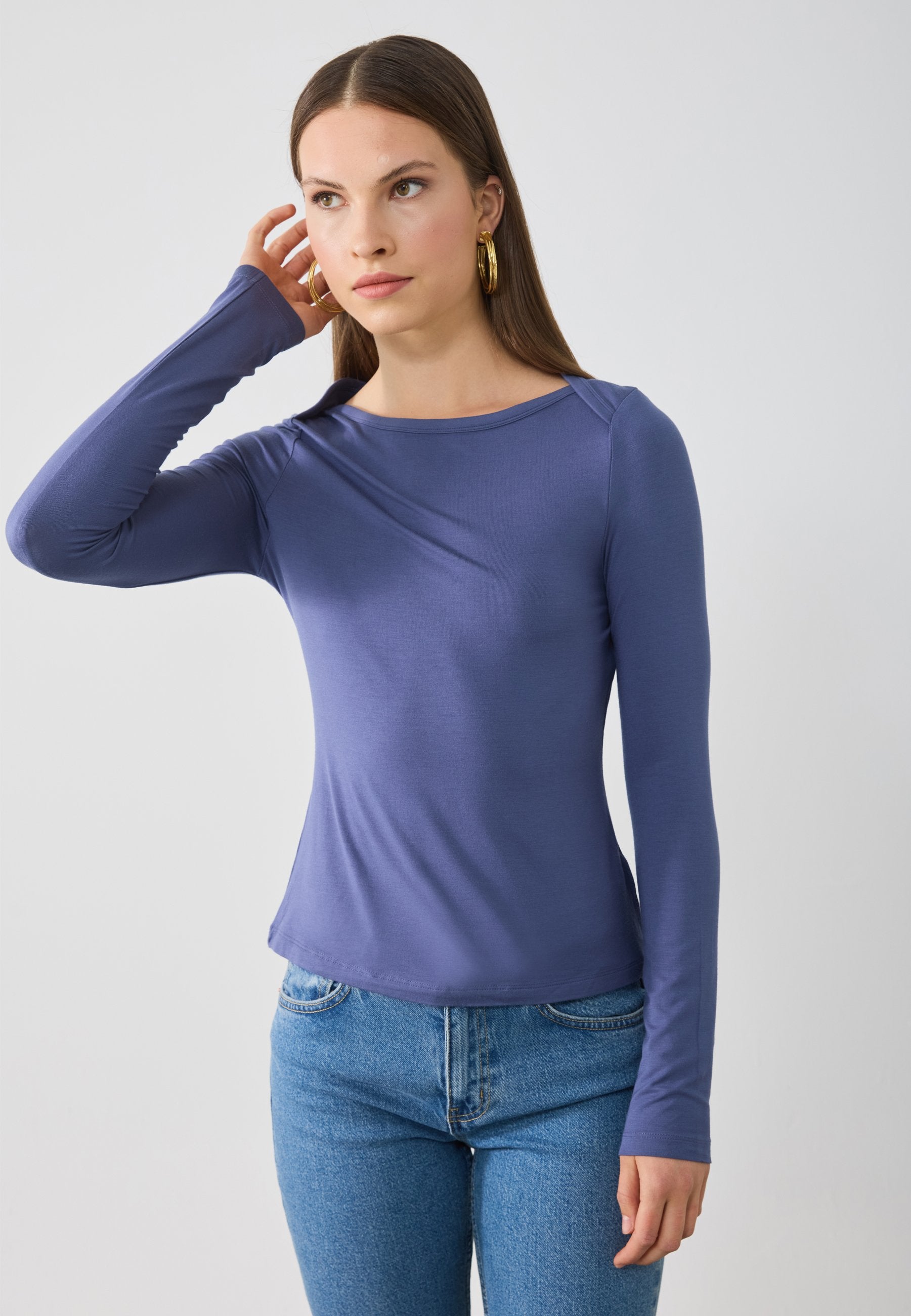 Anna Field 3 PACK - Long Sleeved Top - Egret/rio Red/crown Blue