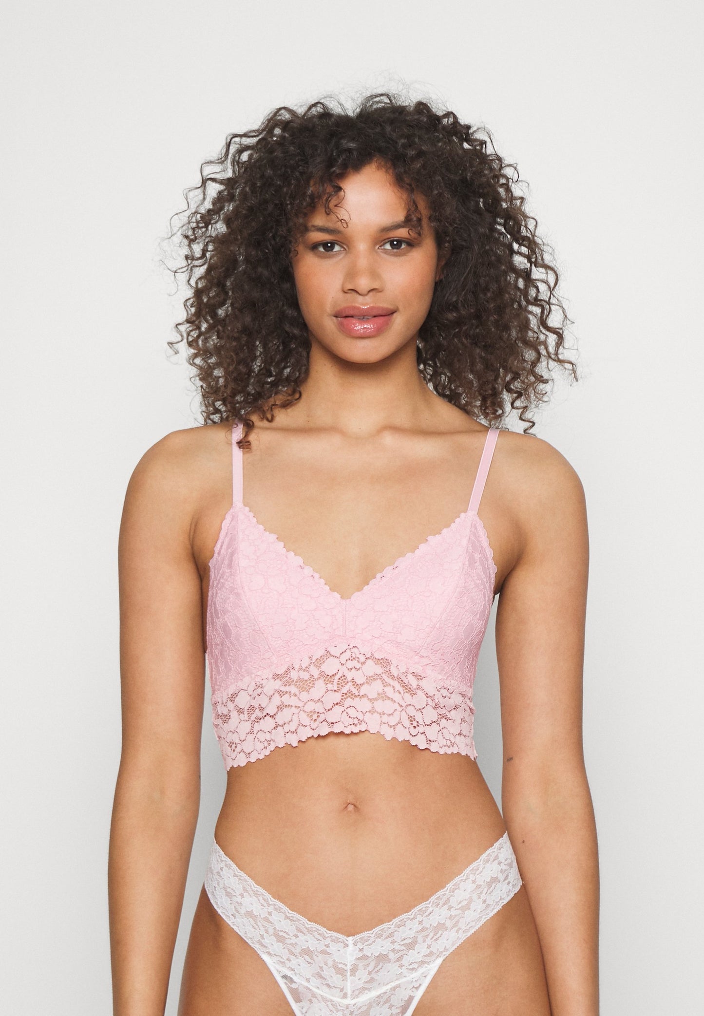 Anna Field 2 Pack Stella / 001 - White_402 - Pink - Bustier - 001 - White_402 - Pink