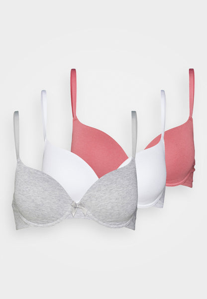 Anna Field 3 PACK - T-shirt Bra - Black/white/blue