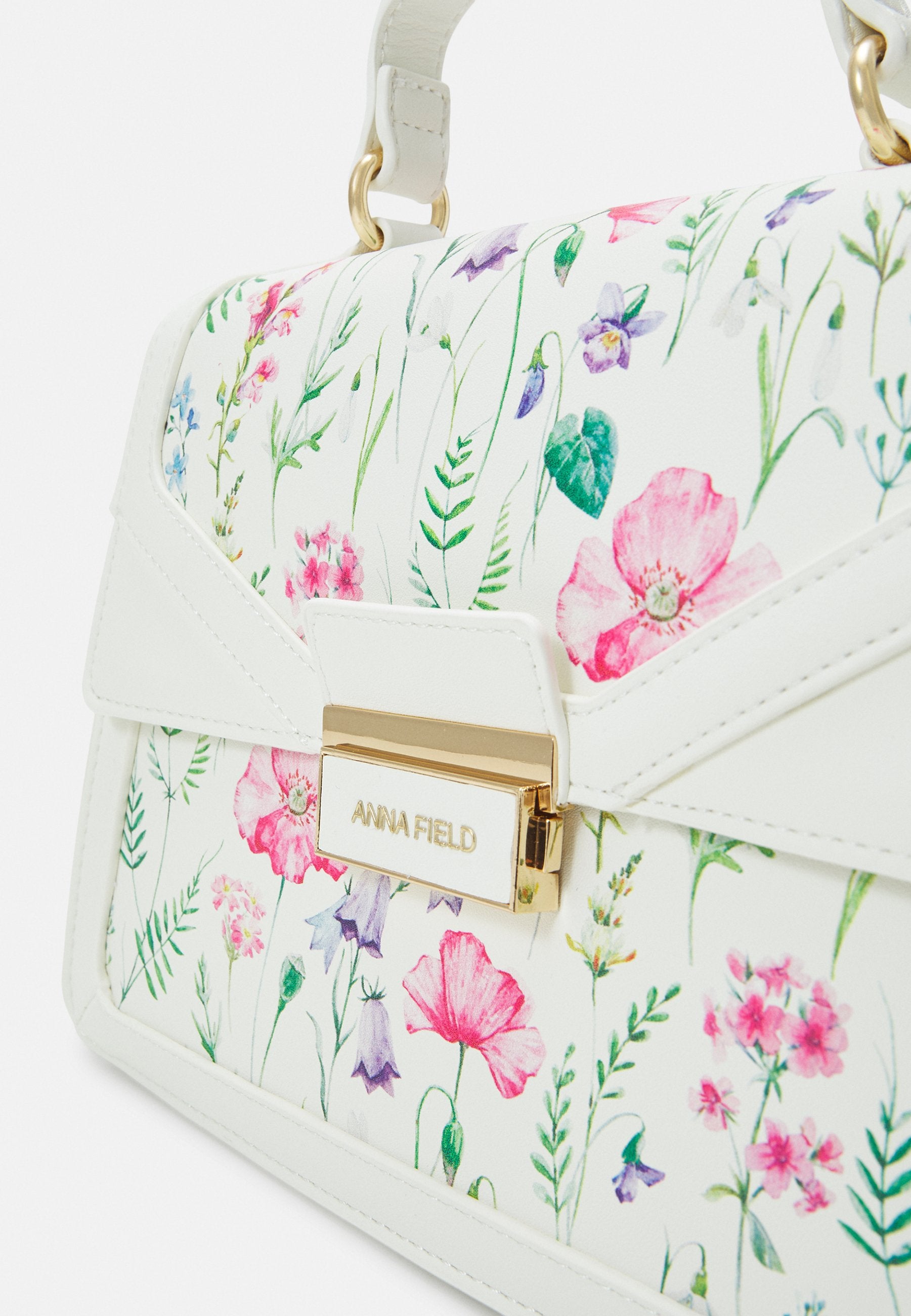 Anna Field Handbag - White/Multi-Coloured