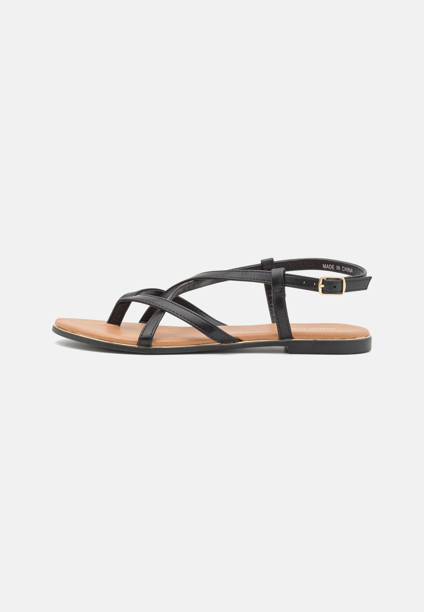 Anna Field T-Bar Sandals - Black